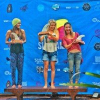 Фотография чемпионка и призеры соревнований по серфингу Surf Jam 2014 в категории лонгборд