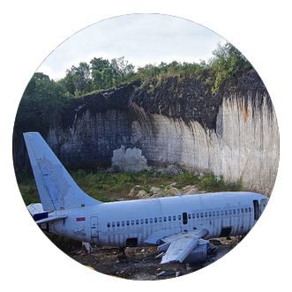 Картинка заброшенный самолет на бали