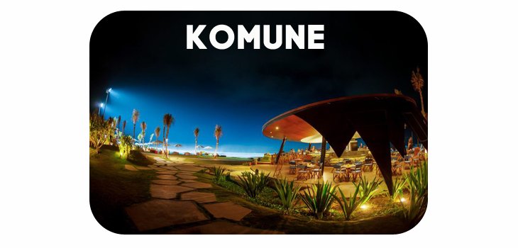 Картинка пляжный клуб Komune рядом с серф - спотом Keramas Бали