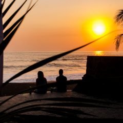 Фотография заката на пляже Балиан